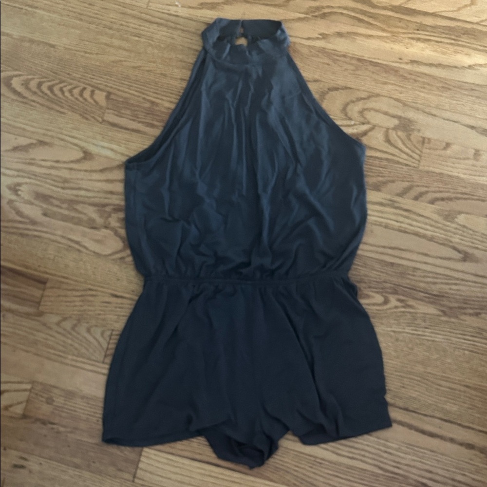Forever 21 Charcoal Halter Jumpsuit